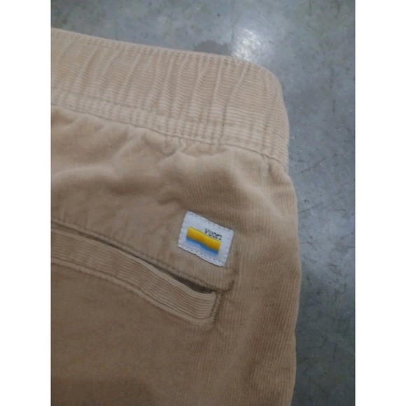 Vuori Optimist Shorts Mens M Tan 8" Corduroy Drawstring Activewear V385 - Picture 3 of 3